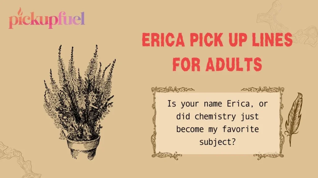 Erica Pick Up Lines For Adults