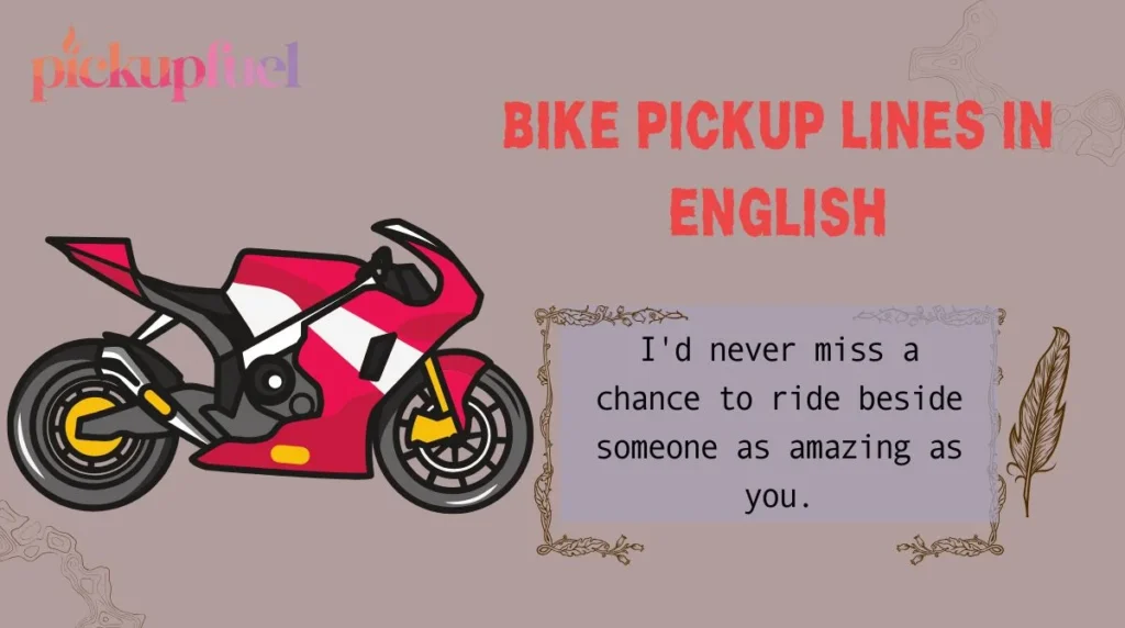 Bike Pickup Lines in English