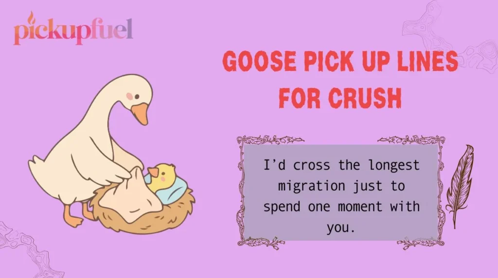 Goose Pick Up Lines for Crush
