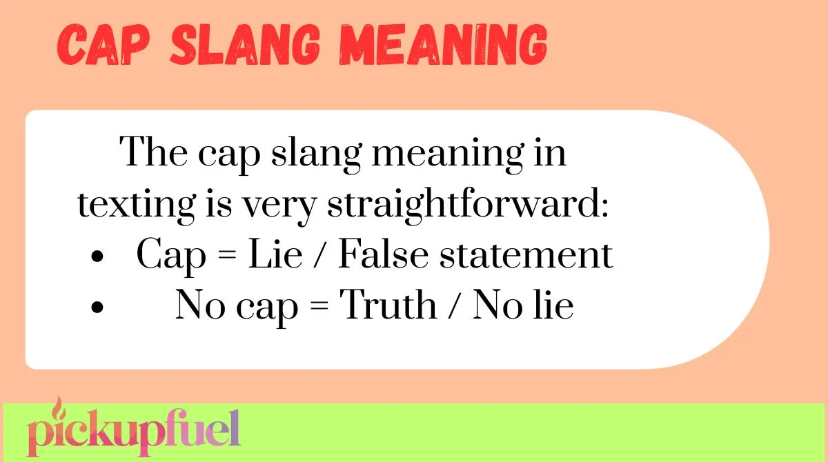 Cap Slang Meaning