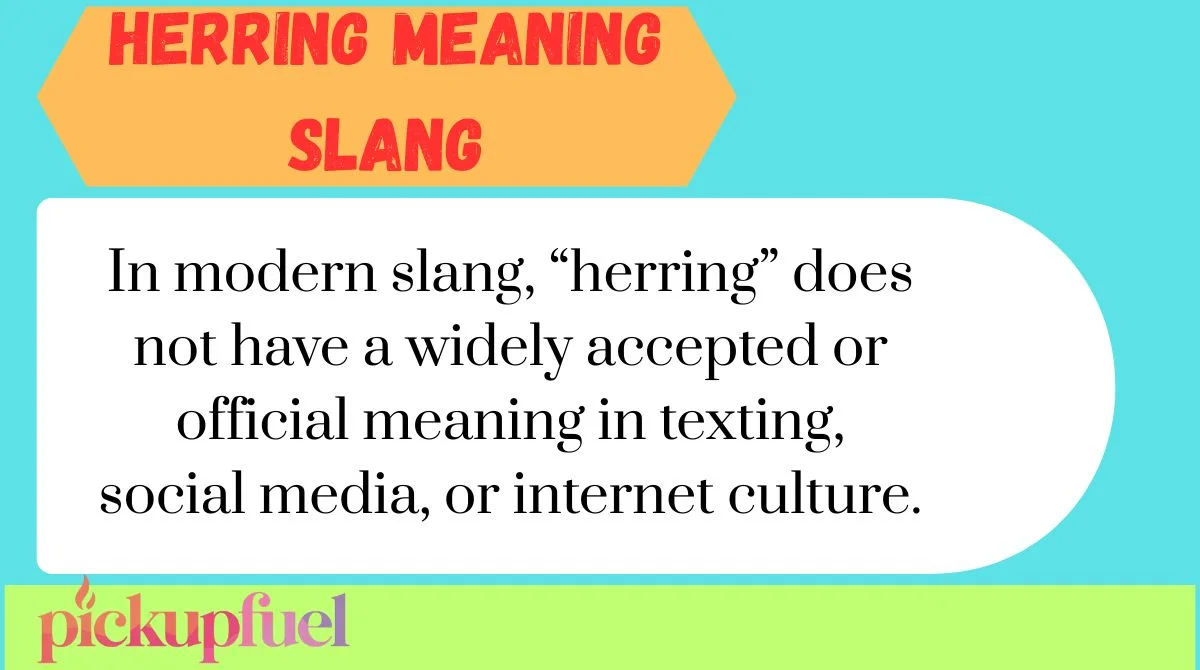 Herring Meaning Slang