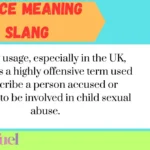 Nonce Meaning Slang