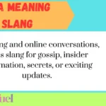Tea Meaning Slang