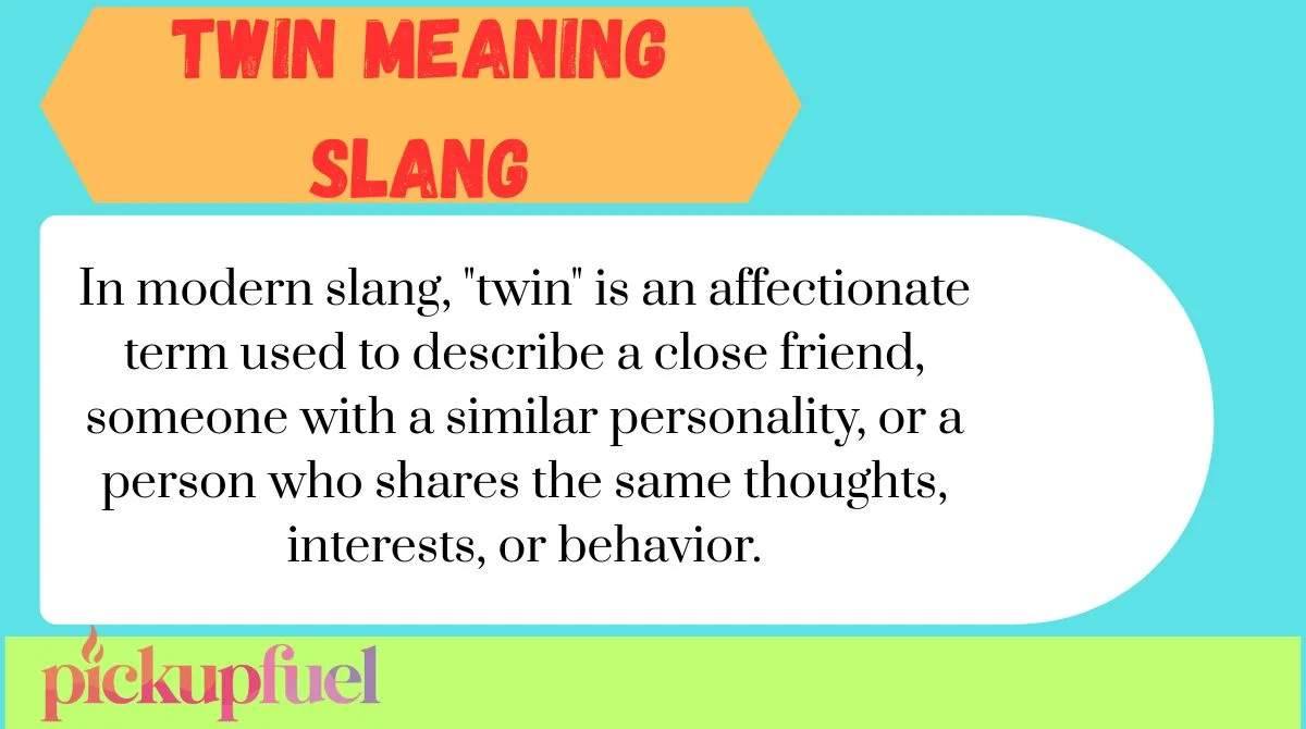 Twin Meaning Slang